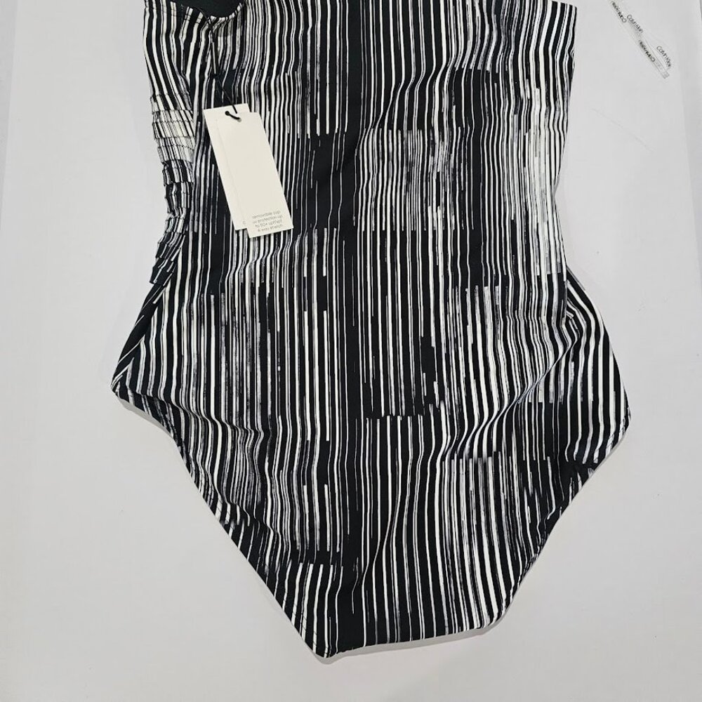 Calvin Klein One-Shoulder Starburst One-Piece Swimsuit - Picture 7 of 11